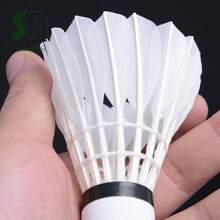 12入/袋羽毛球拍球,戶外運動健身配件 - 白色 - 查看 3