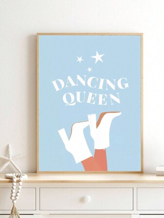 1 st. Höga Klackar Musik Tema Duk Målning För Vardagsrum , Sovrum , Rektangel , Dans Hall Väggdekoration , Kärna Endast