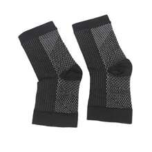 神經病患者用的腳踝紓壓襪、腳跟襪開趾、防乾燥透氣足部護理 - 黑色 - 查看 5