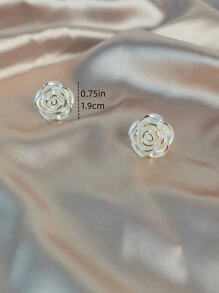 1 Set Mother's Day Gift For Women Jewelry Pearl Flower Necklace, Bracelet, Earrings Classic Retro Shiny Office Fashion Teacher's Day Gifts Bohemian Beach Jewelry Necklace Christmas, Valentine's Day, Thanksgiving Gift Valentines,Mom,Mother,Mother's Day,Gift - White - View 9