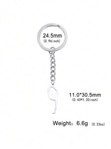 1 件女士不鏽鋼藝術體操芭蕾舞者吊墜鑰匙圈瑜珈鑰匙圈、紀念品或送給女朋友的禮物、批發珠寶