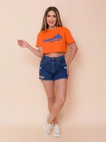 Women T-Shirts - 橘色 - 查看 4