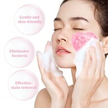 MAANGE 50pcs Of Compressed Wood Pulp Face Wash Pouches,Heart-Shaped Face Cleaning Puff,Easy Carrying Makeup Tools For Travel,Skincare,Room Decor,Home Decor,Bedroom Decor,Bathroom,Christmas Gifts,Bathroom Decor,Travel,Travel Stuff,Wedding,Christmas Party,Mom Gifts,Home,Room,House Decor,Christmas Gift,Gifts For Mom,Birthday,Pink Room Decor,Living Room Decor,Bedroom,Gifts For Men,Dad Gifts,Mushroom,New Years,Mom,Accessories,Gifts For Dad,Friends,Funny Gift - Pink - View 7