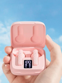 无线 Pro9 防噪音半入耳式高续航便携式耳机 - 粉色 - 查看 2