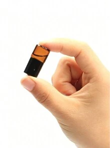 6 包 2ml 琥珀色玻璃滚珠精油瓶，带不锈钢滚珠的香水瓶，黑色盖子迷你样品瓶化妆品小容器，迷你样品瓶化妆品小容器瓶 - 棕色 - 查看 2