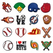 16 Cái/bộ Giày Thể Thao Quyến Rũ Cho Tắc Bong Bóng Trượt Dép Giày Trang Trí, Phụ Kiện Giày Bóng Chày Quyến Rũ Cho Bé Trai Gái Nam Nữ - Nhiều màu - Xem 1