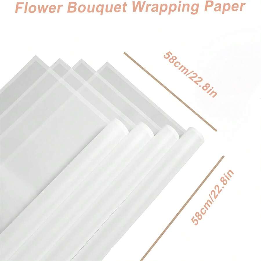 20 Sheets Waterproof Floral Wrapping Paper Black And White Fresh