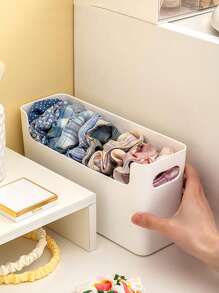 1 件壁挂式发饰收纳盒，适用于头带、发夹、发夹、橡皮筋、发带、发夹化妆品收纳盒 - 無色 - 查看 3