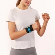 JINGBA SUPPORT 1pc Adjustable One Size Fits All Unisex Sports Wrist Support For Home Use - Blue - View 6