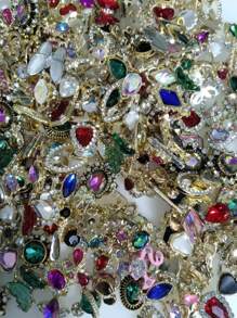50pcs Mixed Styles & Colors Nail Art Alloy Decorations, Diy Nail Charms Nail Gems Nail Supplies