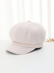 1 Miếng Của phụ nữ Len Hình bát giác Mũ lưỡi trai Giải trí Tiếng Pháp Mũ nồi Mũ , Thích hợp Đối với Mặc hàng ngày - Màu be - Xem 3