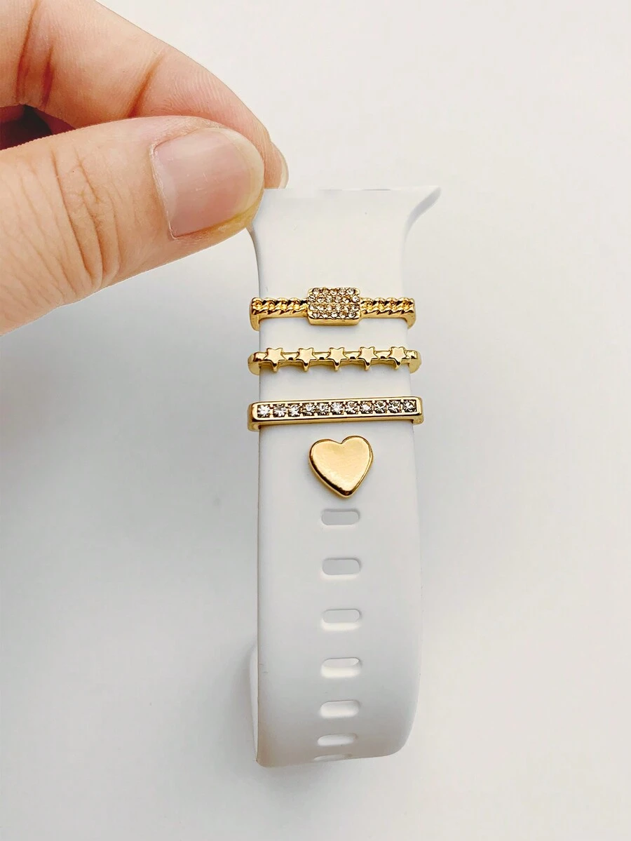 Smart Watch Accessories: Watchbands And Decorations - Gold - View 1