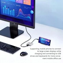 Adaptador Usb Tipo C A  Dex compatible con Samsung S20 S21 S22 Macbook M1 - Neón/Fluorescente - Ver 5