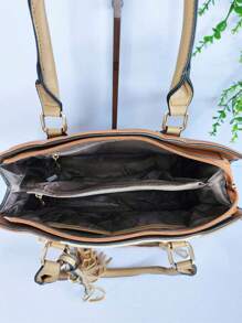 Women Tote Bags - 摩卡棕 - 查看 3