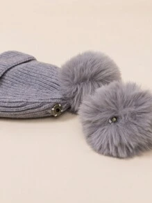 1 Gorro De Lana Para Niños - Gris - Ver 6