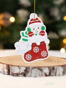 1入聖誕樹吊飾,適用於裝飾聖誕派對、聖誕禮盒禮袋吊牌和袋吊