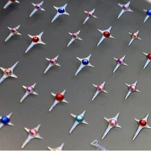 1片5d星形鑲嵌美甲貼紙粘貼美甲貼紙美甲貼花