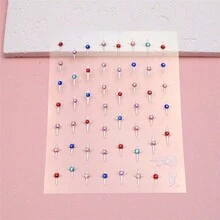 1片5d星形鑲嵌美甲貼紙粘貼美甲貼紙美甲貼花