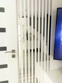 Colorful Life 20pcs Minimalistic Acrylic Mirror Effect Wall Stickers, Rectangular 3D Self-Adhesive Wall Decals For Living Room, Bedroom, Home Decor, Suitable For All Seasons