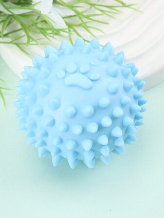 1pc Macaron Tpr Pet Toy Ball, Bite-resistant Teeth Cleaning Paw Print Ball Suitable For Small And Medium-sized Dogs/cats