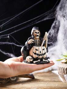1件骷髏頭裝飾物,適用於派對和節日氛圍,鬼屋、幽靈屋、神秘、恐怖道具展示 - 彩色 - 查看 2