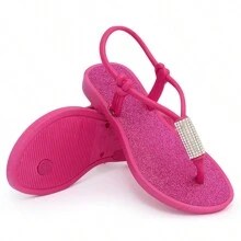 Kids Flat Sandals - Màu Hồng Tươi - Xem 2