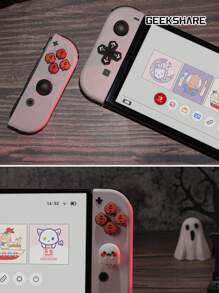 GeekShare Nút điều hướng thiết kế hình bí ngô và ma dễ thương và nút ABXY tương thích với Switch/OLED - Nhiều màu - Xem 9