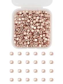 適用於手工珠寶製作的散珠套裝(400 顆/3 毫米)ccb 珠寶配件,適用於 Diy 手鍊、項鍊、工藝品和半成品裝飾品