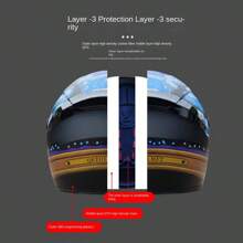 1个男女通用摩托车头盔，季节性，功能齐全，个性化设计，两种款式随机发货 - 綠色 - 查看 5