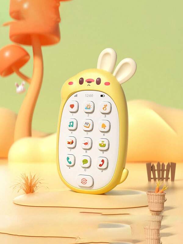 1 Pezzo Giostra Musicale Mobile Bilingue Multifunzionale Per Bambini, Giocattolo Didattico Puzzle Per L'istruzione Precoce, Adatto Come Regalo Di Compleanno Per Bambini (giallo) (blu)(richiede 2 Batterie 7#, Non Incluse)