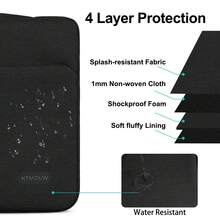 Laptop Skin 14 Inch Waterproof Bag Computer Sleeve Laptop Skin For MacBook Pro, HP, Acer, ASUS, Dell, Huawei - 黑色 - 查看 3