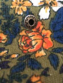 1 件女士女孩工作包手提包灯芯绒日常小绿花灯芯绒蓝色雏菊便携式灯芯绒红玫瑰便携式灯芯绒