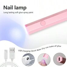 Ciri美甲燈光療機帶3個uv Led 3w凝膠護理指甲烘乾器美甲工具可充電美容院設備uv燈 - 粉色 - 查看 4