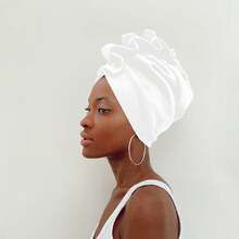 1pc Fashionable Bohemian Style Hat With Pleated And Head-wrap Design - White - View 8