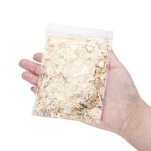 Flocos De Folha Brilhante 2-5g/0,07oz-0,17oz/pacote Para Decoração De Artesanato De Molde De Resina Diy, Joias E Arte De Unhas, Cor Dourada