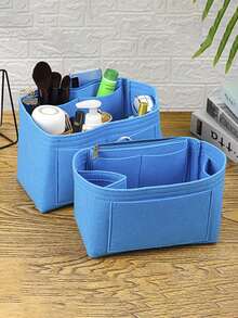 黑色多格織物托特內膽 - 黑色 - 查看 6