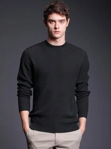 Men Sweaters - màu đen - Xem 3