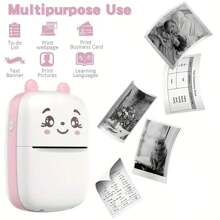 Pink Portable Mini Printer - Pink - View 1