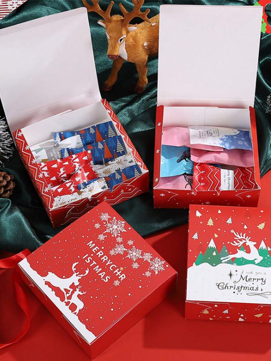 Printed Baking Gift Bag For Pastry Packing, Bakery Box - Multicolor - View 1