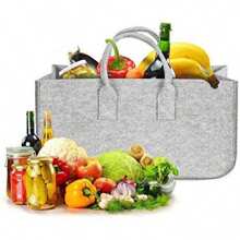 1 Miếng Củi Túi tote Chiếc lò sưởi Giá đỡ Ngọn lửa Gỗ Mang Felt Cái túi Mua sắm Có thể tái sử dụng Túi xách tay , Ngoài trời Đồ Chơi Nhỏ bé Rổ Lưu trữ - Xám - Xem 3