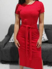 Women Dresses - 紅色 - 查看 2