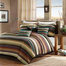 Reversible Quilt Set With Throw Pillows - Nhiều màu - Xem 1