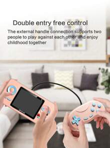 Reletech S5 classic handheld game console nostalgic MINI handheld 500 FC games, super durability and long battery life - Pink - View 6