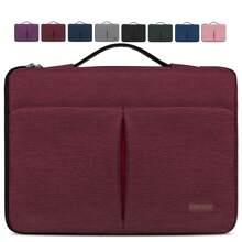 Laptop Skin 14 Inch Waterproof Bag Computer Sleeve Laptop Skin For MacBook Pro, HP, Acer, ASUS, Dell, Huawei - Burgundy - View 1