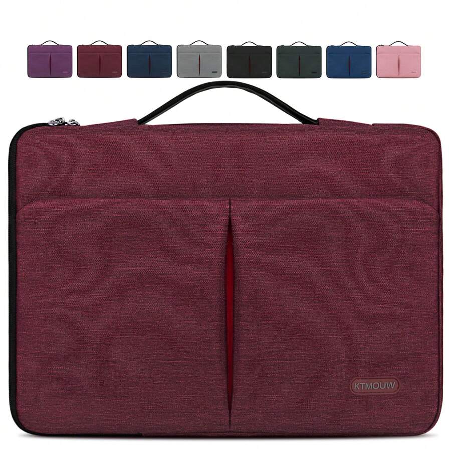 Laptop Skin 14 Inch Waterproof Bag Computer Sleeve Laptop Skin For MacBook Pro, HP, Acer, ASUS, Dell, Huawei - Burgundy - View 1