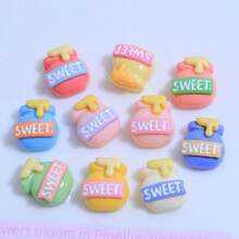 10 cái Thu nhỏ Đầy màu sắc Mật ong Bình Thiết kế DIY Nhựa Phụ kiện Đối với Ốp lưng điện thoại , Kẹp tóc Và Khác Thủ công mỹ nghệ - Nhiều màu - Xem 1