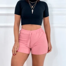 Women Shorts - Màu Hồng baby - Xem 3