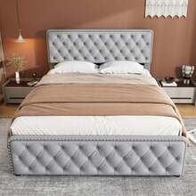 Bed Frames - Light Grey - View 2