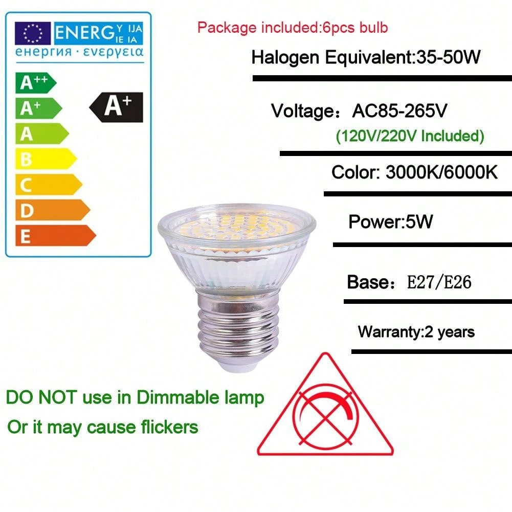 OPPER LED Faretto Da Soffitto Include LED 6W GX53 Lampadine 230V - Foto 3