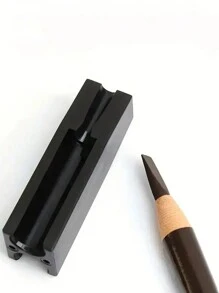 1 件削鉛筆輔助工具,專業微型刀片眉筆塑造器,鴨嘴式削筆器,實現完美眉毛塑造和持久效果。 - 黑色 - 查看 4